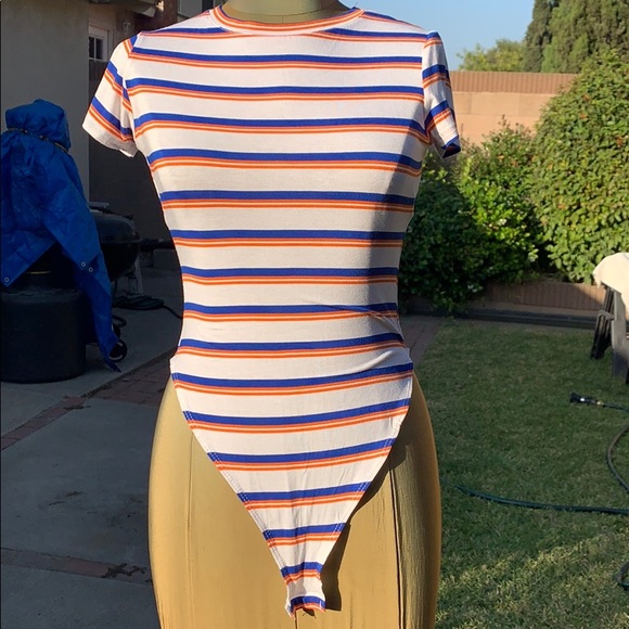 Striped bodysuit - Picture 1 of 6